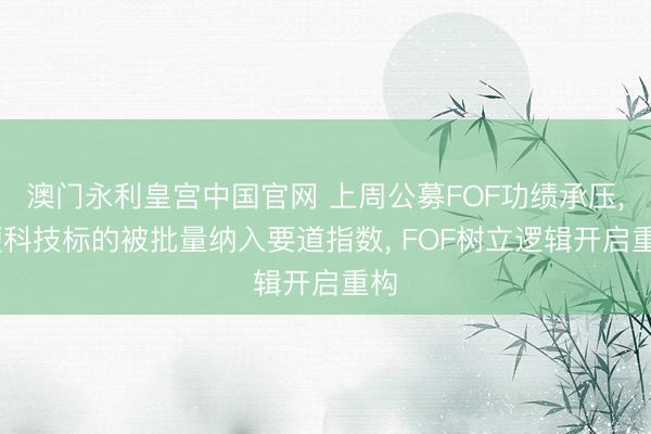 澳门永利皇宫中国官网 上周公募FOF功绩承压， 硬科技标的被批量纳入要道指数， FOF树立逻辑开启重构